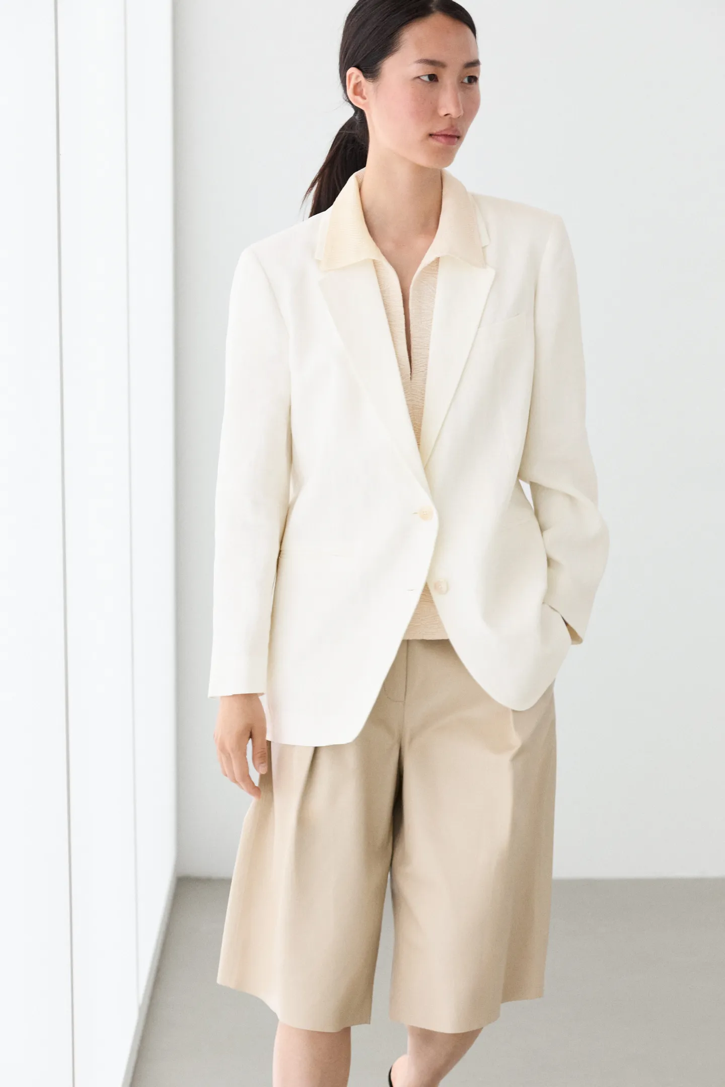 Blazer oversize 100% lino
